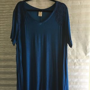 Faded Glory Navy Cobalt Blue Top. Size 2x